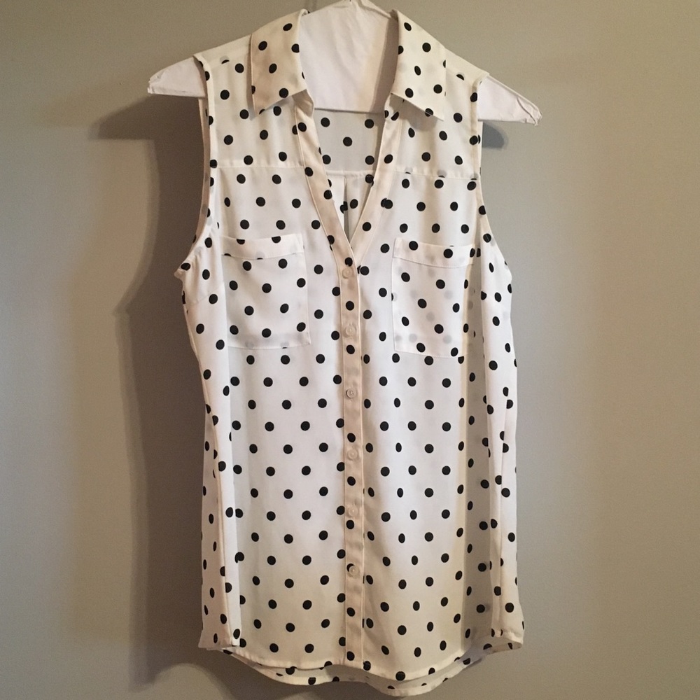 Express Polkadot Blouse
